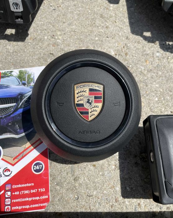 Porsche Cayenne 9Y facelift - plansa de bord HUD - kit airbag volan pasager genunchi - set centuri de siguranta / cortine