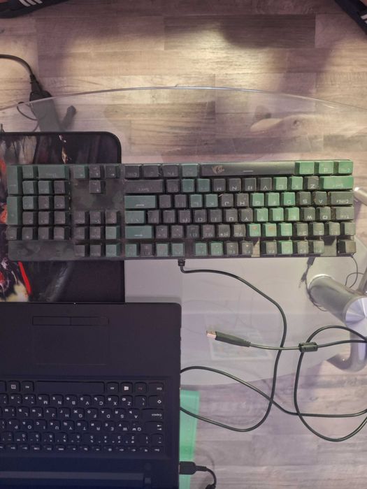 Механична клавиатура и МИШКА RED DRAGON RGB