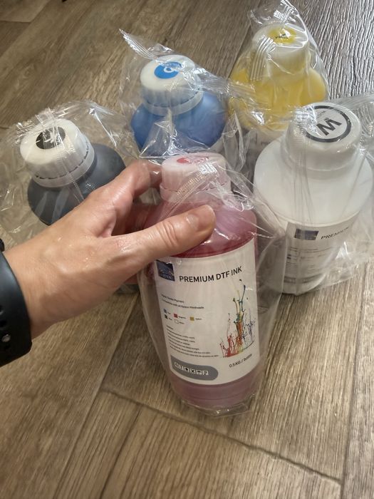 Продам комплект краски 0,5л premium dtf ink