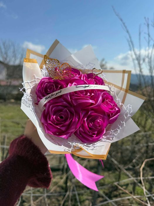 Букет от вечни рози