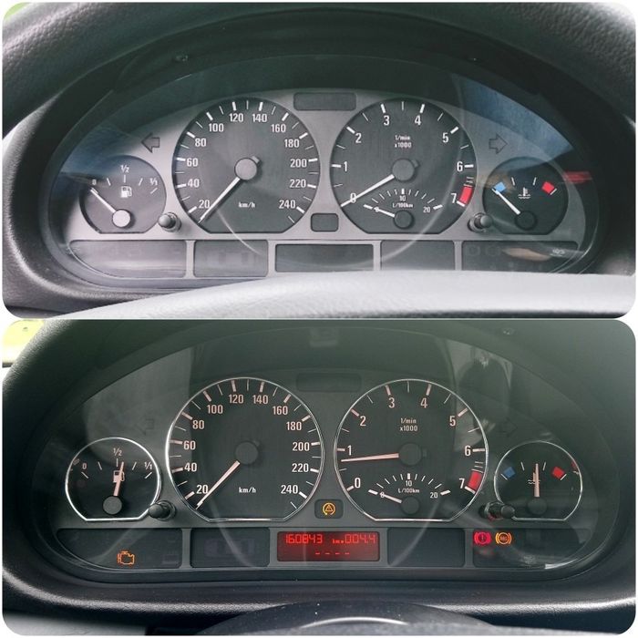 Inele Ceasuri Bord BMW E46 coupe sedan cabrio 318 320 325 330 cromate