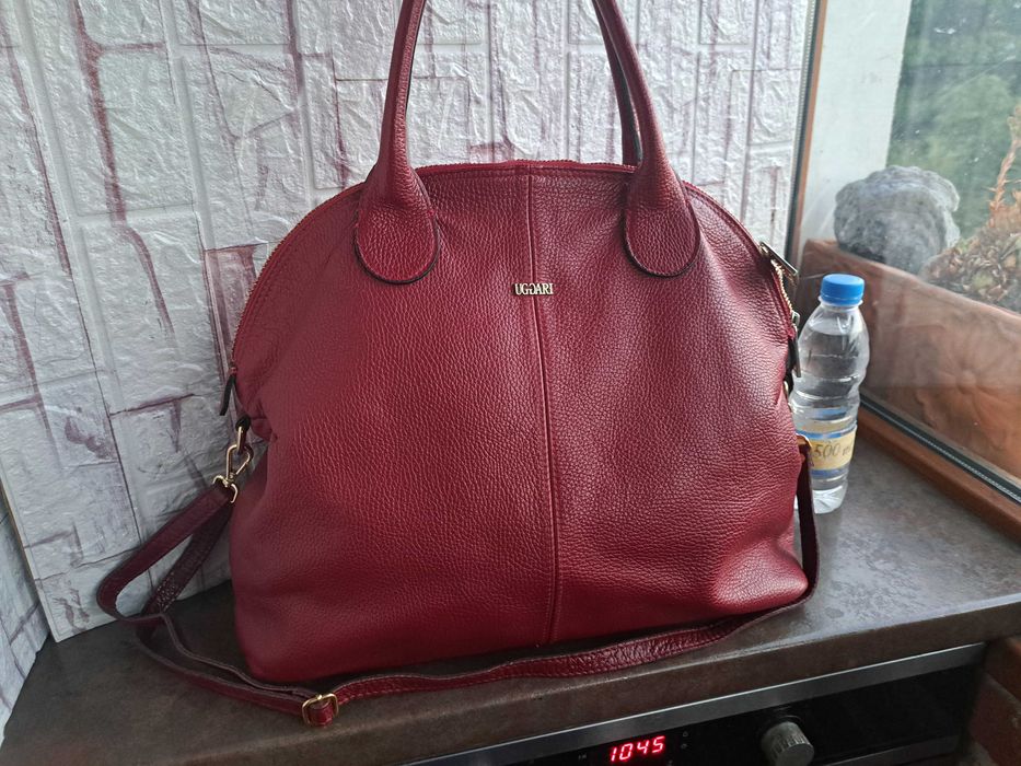 дамска чанта, Uggari
голяма червена торба-естествена кожа