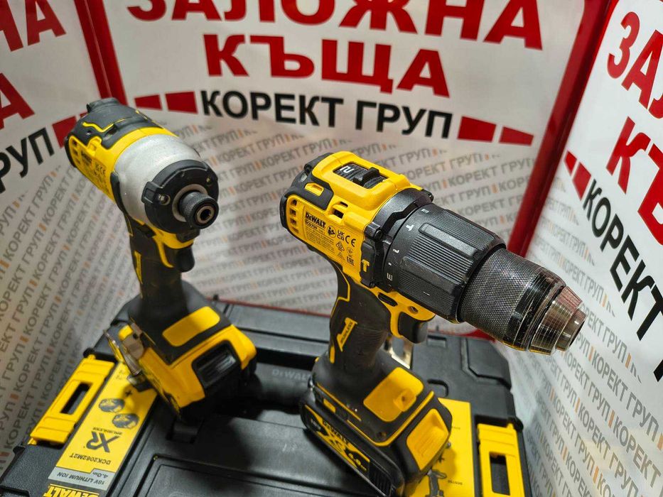 Dewalt XR акумулаторен комплект винтоверт и гайковерт