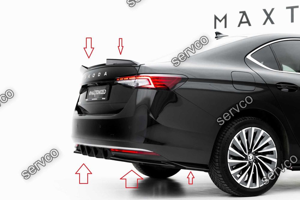 Pachet Exterior Prelungiri Body kit tuning Skoda Superb Sedan Mk4 2024- v3 - Maxton Design