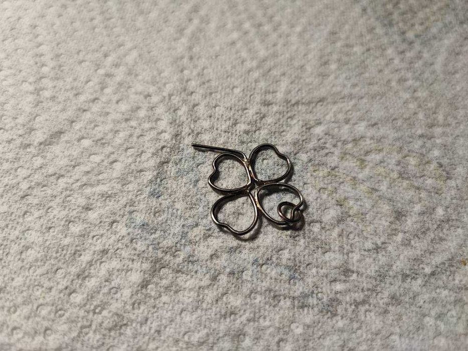 Pandativ vintage argint trifoias