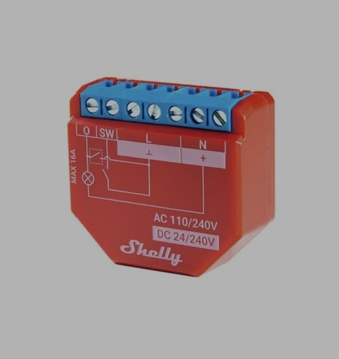 Releu Inteligent Shelly Plus 1PM cu Masurare Consum, Wi-Fi, Control Ap