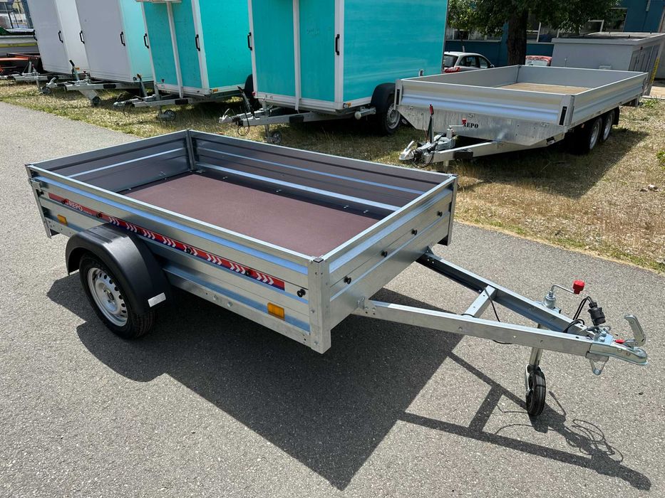 Remorcă auto 750kg REPO – Carte RAR, asigurare și număr roșu