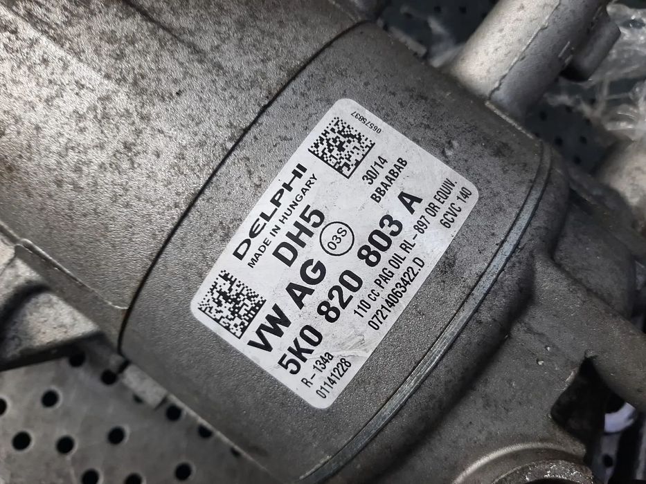 compresor clima ac 1.6 tdi cay vw golf 6 skoda superb 2 audi a3 8p  5k0820803a