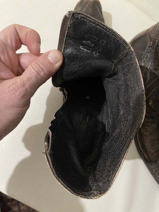 Ghete piele nr40 barbati neg