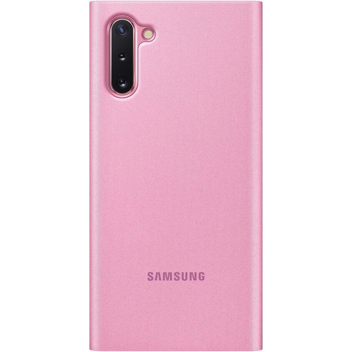 Husa Samsung Note 10 Clear View Pink Roz EF-ZN970CPEGWW noua sigilata