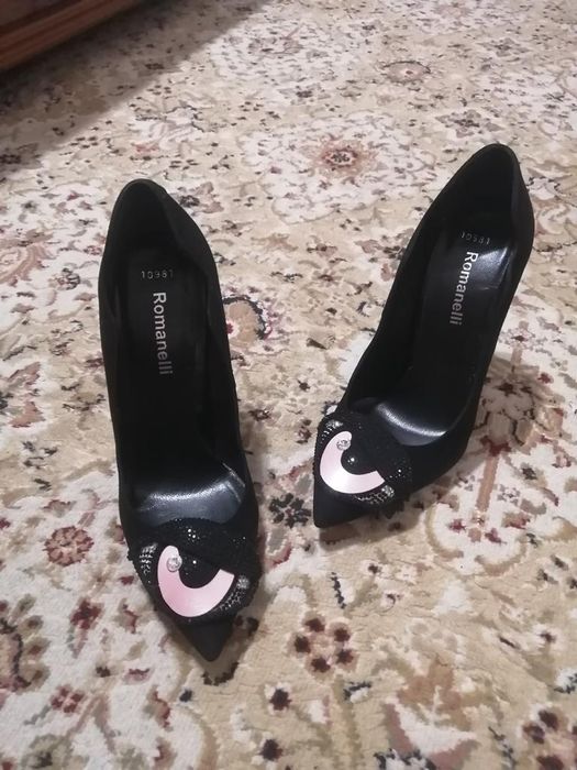 Туфли, натуральная замша