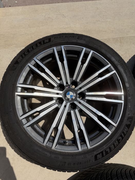 Jante BMW M 790M R18 originale + anvelope iarnă Michelin Pilot Alpin 5 G20 G21