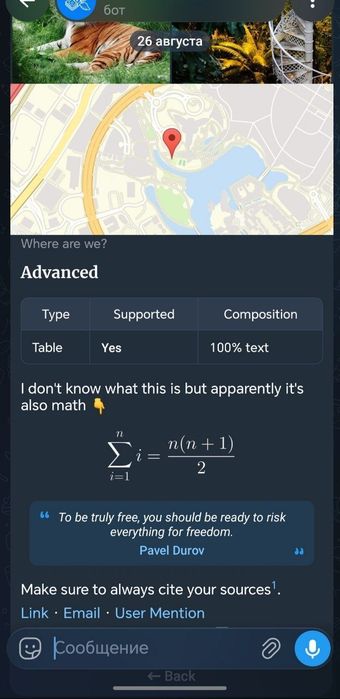Telegram bot xizmatlari