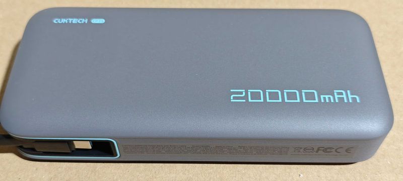 CUKTECH 45W 20000mAh Пауър банк, Бързо Зареждане – USB C - Power bank