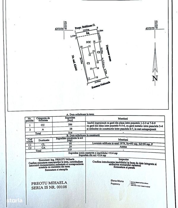 Casa de vanzare, la strada, E85, Podu Iloaiei