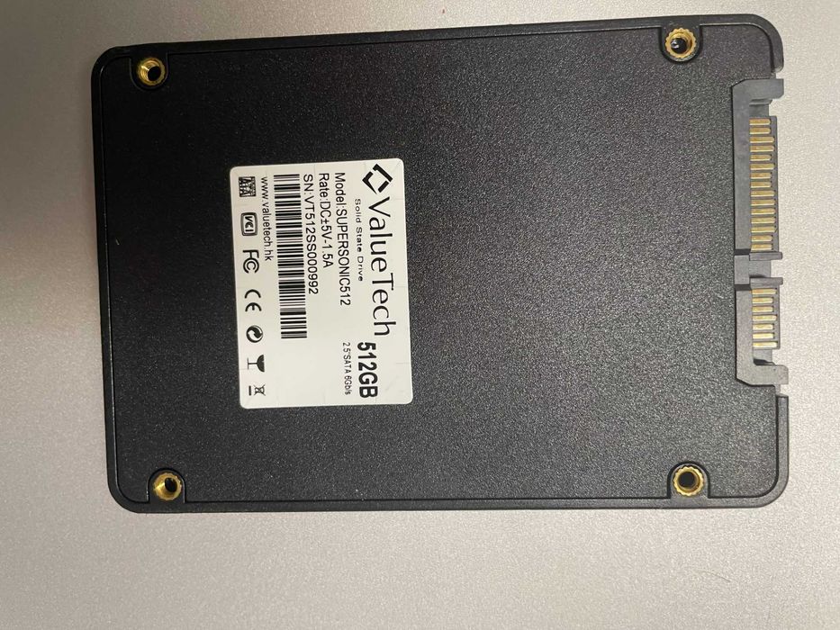 SSD SATA 2.5 500 Gb ValueTech, 100 % health,  garantie 6 luni
