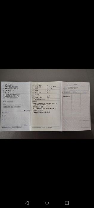 Mercedes B 170  proprietate personala