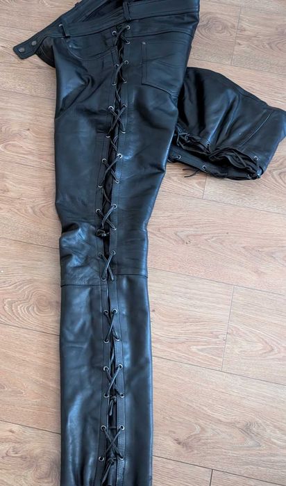 Pantaloni piele pt motocicleta Louis EXELL, 250 LEI