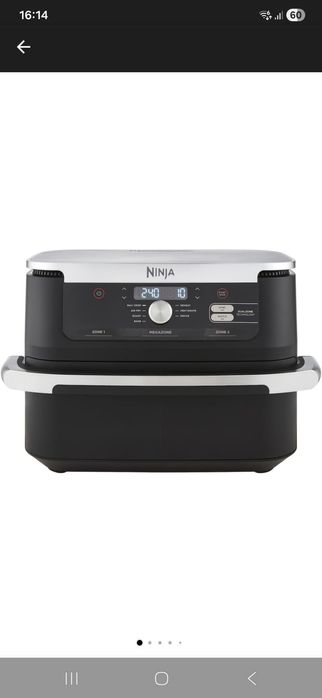 Friteuza cu aer cald Airfryer Ninja Flex Drawer AF500EU, 2470 W, 10.4 L