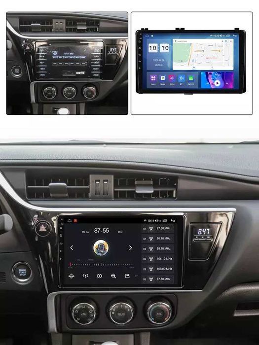 NAVIGATIE ANDROID 14 Toyota Corolla Auris 2018 1/8 Gb CarPlay + CAMERA