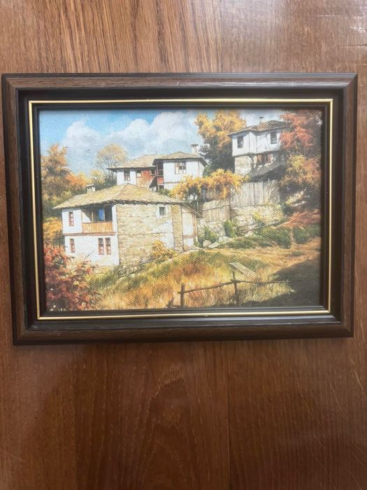 Продавам картини /маслена репродукция/ със селски мотиви