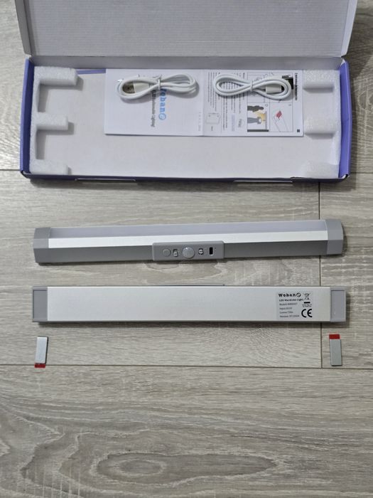 Set 2 lămpi LED WOBANE pentru dulap – Reîncărcabile, dimabile