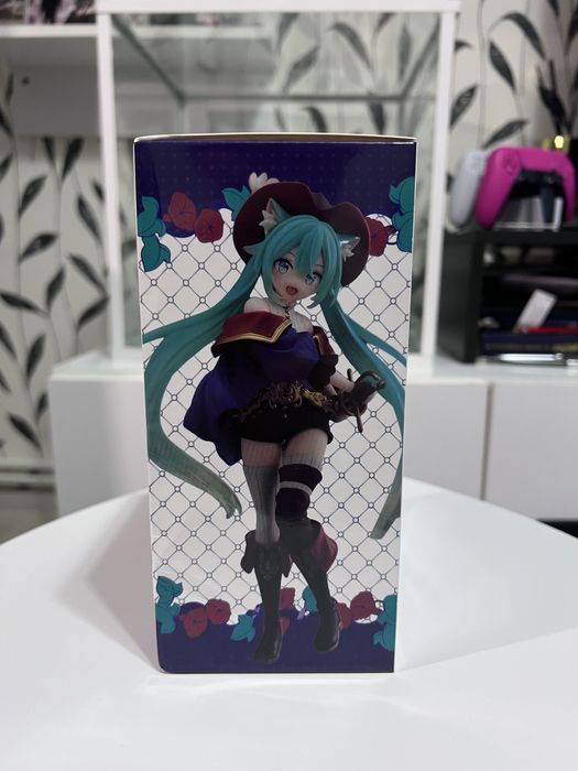 18 cm Hatsune Miku Wonderland Puss in Boots Figurină Anime Sigilată