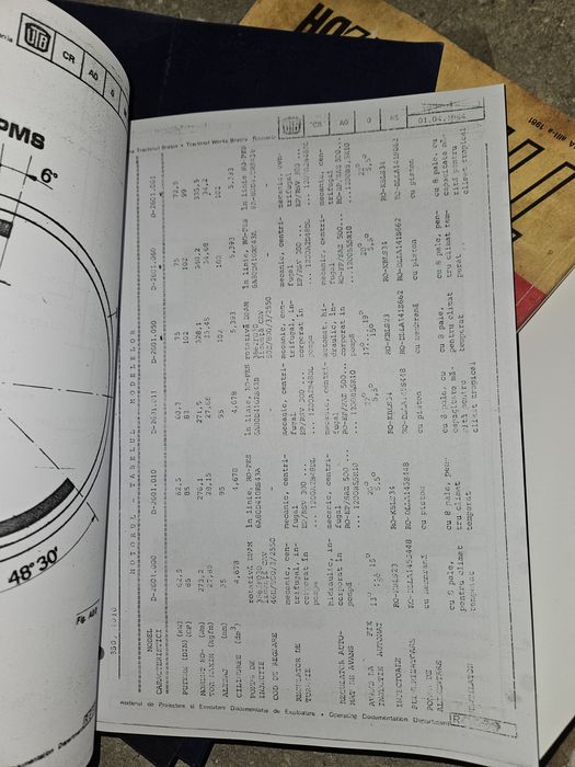 Carte Date și Norme de Reparație pt Tractoarele U1010