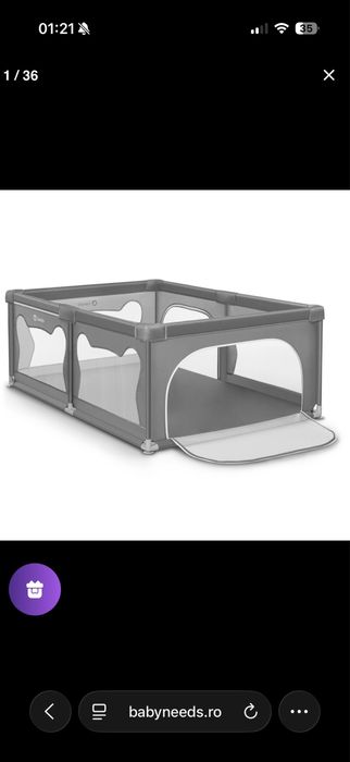 Tarc de joaca copii, Lionelo, Willow, 127 x 187 cm