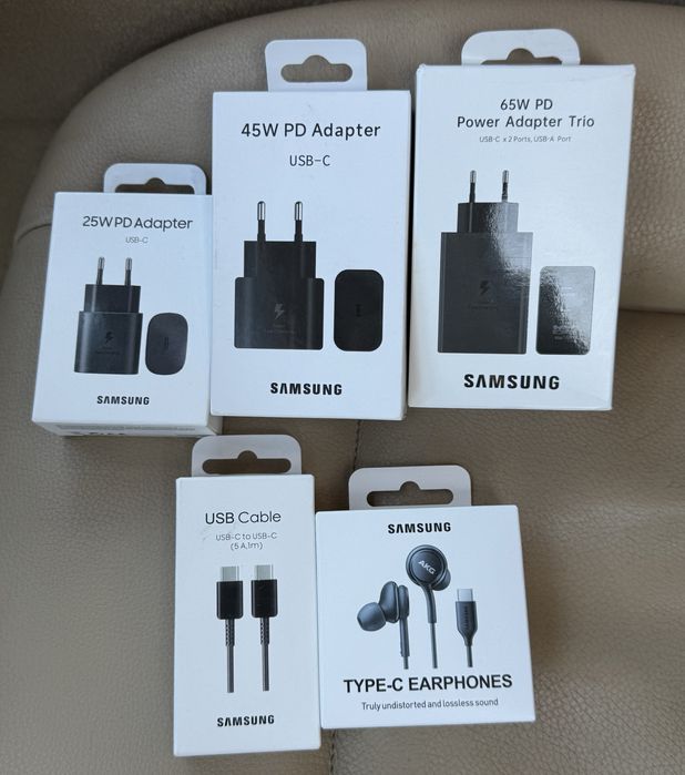 Adaptor Samsung 65W EP-T6530 Trio/Usb-C+A•NOU•Super Fast Charging