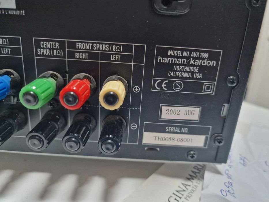 Amplificator Receiver Amplituner 5.1 HARMAN KARDON AVR1500 ca nou.