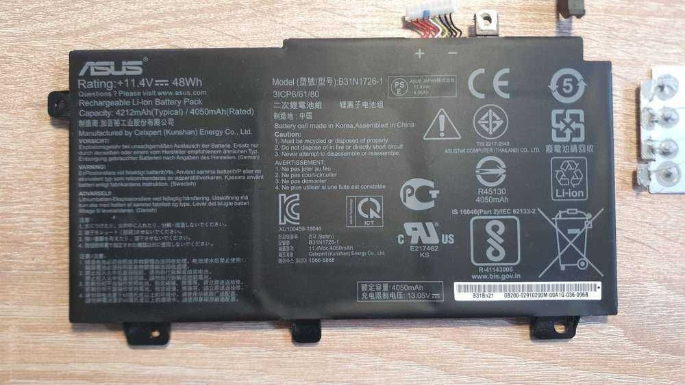Baterie, ventilatoare, heatpipe - ASUS TUF Gaming F15 i5-10300H GTX1650 32GB RAM 256GB SSD