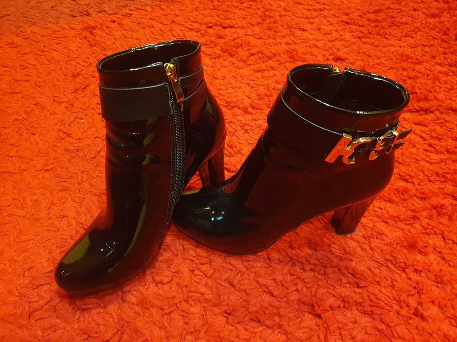 Botine dama piele naturala lac 38