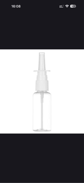 Пустые бутылки с брызгатель для носа