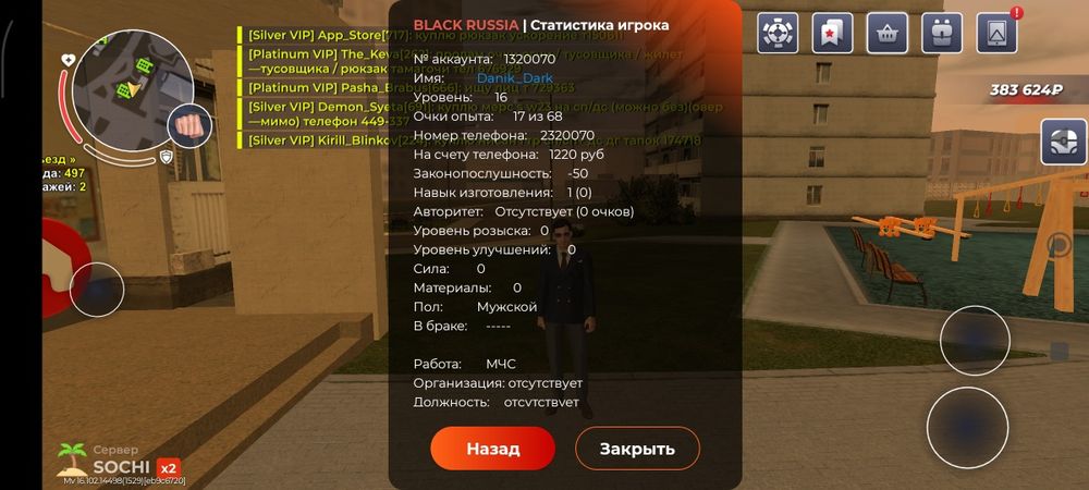 Игровой аккаунт.