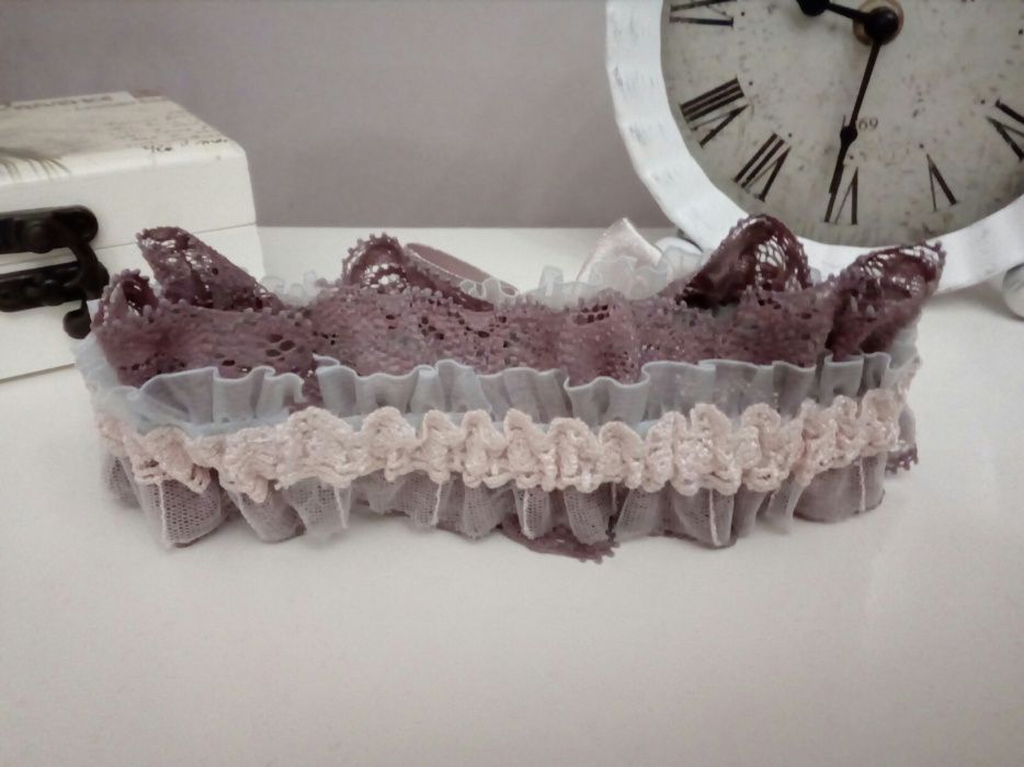 Jartiera mireasa NOUA hand made 100% in Romania Bridal garter