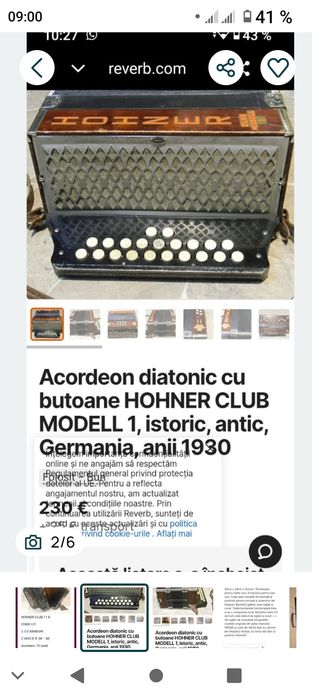Vând acordeon Hohner