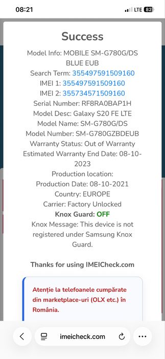 samsung s20 fe  sm-g780 de piese