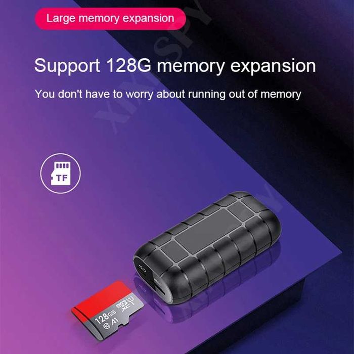 Mini diktofon 500 soatli 100% оригинал Мини диктофон 128GB