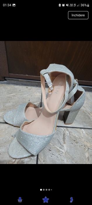 Sandale sclipici ocazie masura 38