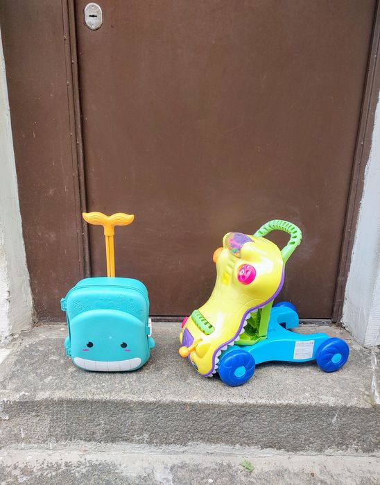 Chipolino кола за бутане/проходилка и куфарче с принадлежности за игра