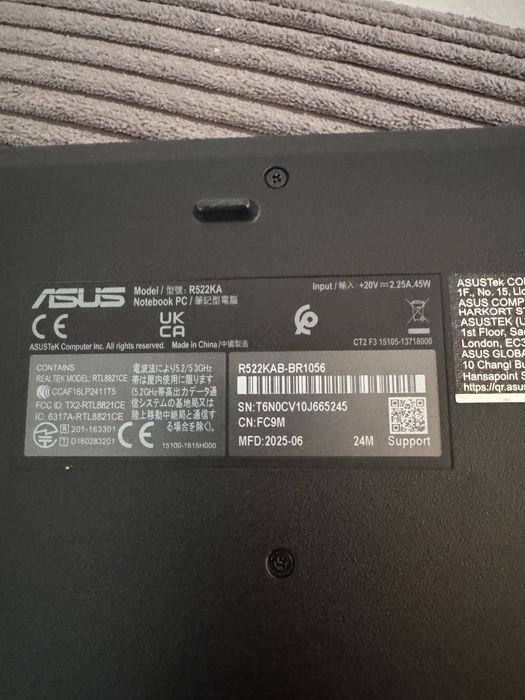 Laptop ASUS Vivobook Go 15 R522KAB-BR1056, Intel Celeron N4020 pana la 2.8GHz, 15.6" HD, 8GB, SSD 512GB, Intel UHD Graphics 600, Free DOS, negru