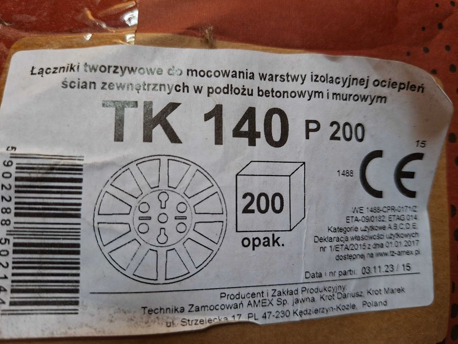Dibluri izolatie AMEX EasyFix si rozete pentru termoizolatie de 15cm