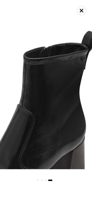 Tamaris Ghete din piele ecologica cu aspect masiv, Negru, 37
