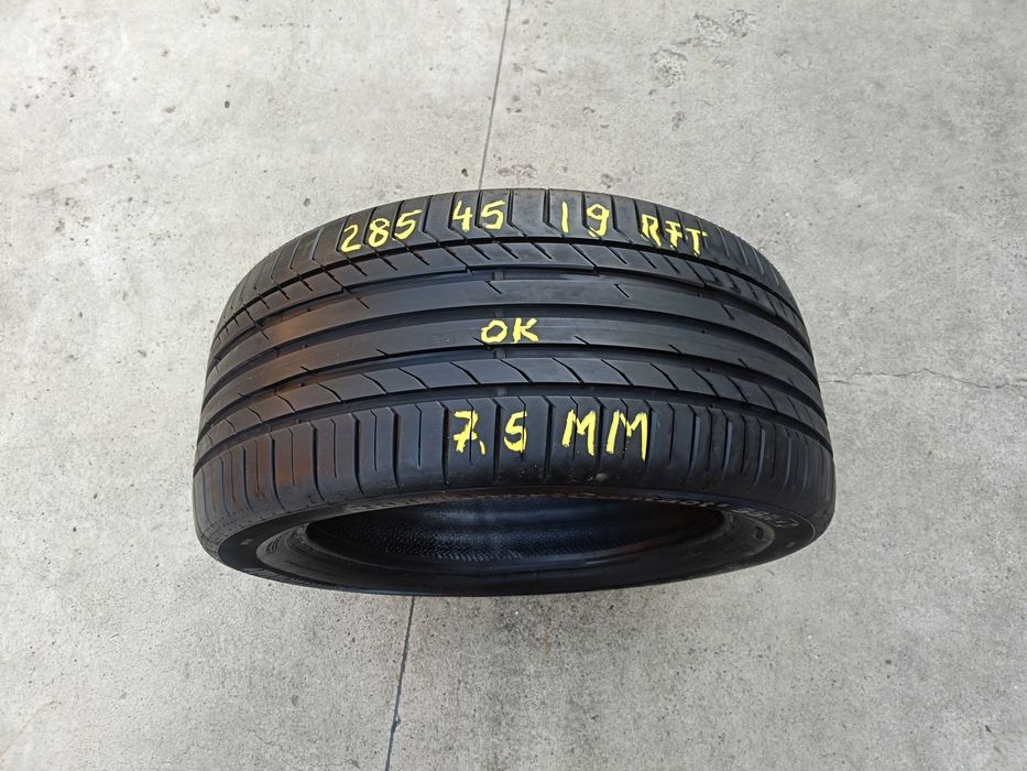 O anvelopa vara 285 45 19 continental sportcontact 5 run flat 7,5 mm