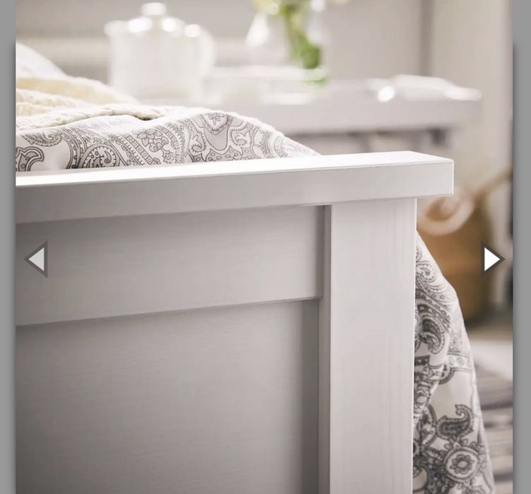 Pat ikea hemnes plus somiera plus 4 cutii depozitare