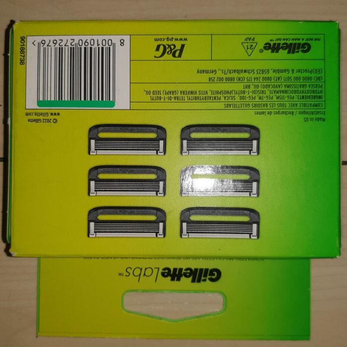 Set 6 rezerve Gillette Labs sigilat