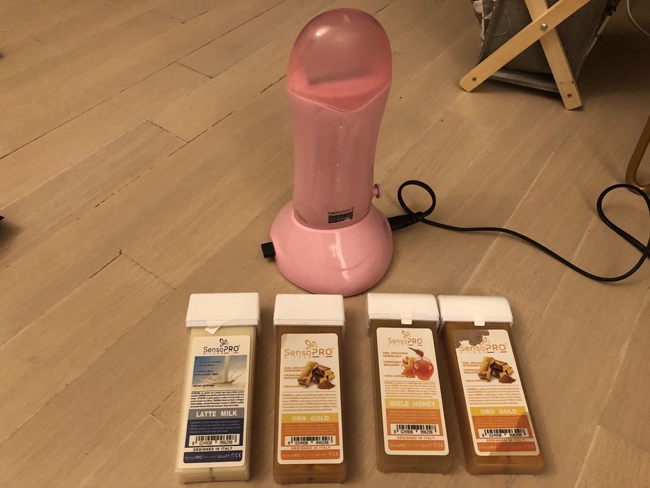 Aparat kit  epilat cu 4 rezerve ceara