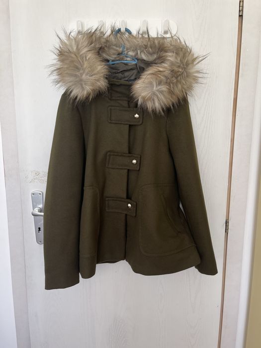 Дамско палто ZARA зелено XS