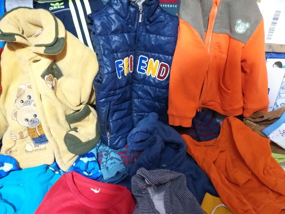 Lot 30 Articole Haine Baieti Bebe Nr80-90 Toamna Iarna